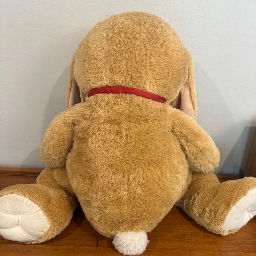 Melissa & Doug Giant Stuffed Animal Bunny Kids 37in Tan Excellent Jumbo Plush